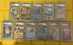 Lot of 11 CGC Graded Pokemon Cards - Image 1