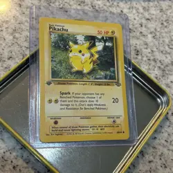 1st Edition Pikachu | 60/64 Jungle Set WOTC | Vintage Pokemon TCG Card NM/LP - Image 1