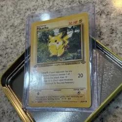 1st Edition Pikachu | 60/64 Jungle Set WOTC | Vintage Pokemon TCG Card NM/LP - Image 2