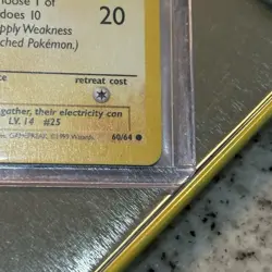 1st Edition Pikachu | 60/64 Jungle Set WOTC | Vintage Pokemon TCG Card NM/LP - Image 5