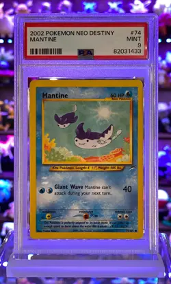 Mantine 74/105 PSA 9 2002 Neo Destiny Graded Pokemon Card - Image 1