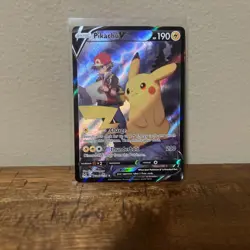 2022 Pokemon Pikachu V Lost Origin Holo Card TG16/TG30 NRMT/MT - Image 1