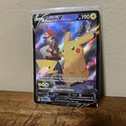 2022 Pokemon Pikachu V Lost Origin Holo Card TG16/TG30 NRMT/MT - Image 3