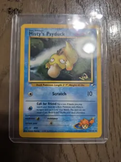 Pokemon TCG Misty's Psyduck Card 54/132 WOTC Promo Moderately Played - Image 1