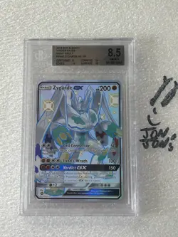 2019 POKEMON SUN & MOON HIDDEN FATES SV65 FULL ART/ZYGARDE GX BGS 8.5 NM Mint - Image 1