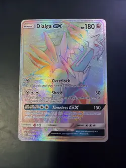Pokemon Dialga GX Ultra Prism 164/156 Ultra Rare Full Art Rainbow - Image 1