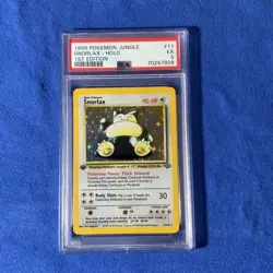 1999 POKEMON JUNGLE #11 SNORLAX-HOLO 1st EDITION PSA 5 - Image 1