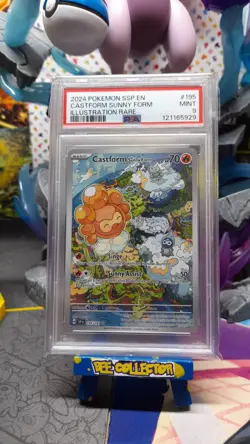 Castform Sunny Form 195/191 PSA 9 Surging Sparks Illustration Rare Pokemon TCG - Image 1