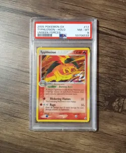 Typhlosion 17/115 EX Unseen Forces Holo Rare Pokemon - PSA 8 NM - MT - Image 1