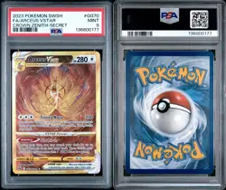 2023 Pokemon Crown Zenith FA/ARCEUS VSTAR GG70/GG70 Secret Rare TCG Holo PSA 9 - Image 2