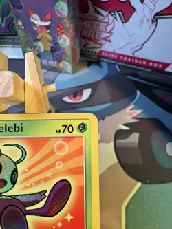 Pokemon TCG Shining Celebi SM79 Black Star Promo Holo Near Mint Condition - Image 3