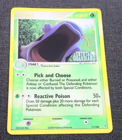 2006 Pokemon EX Crystal Guardians Reverse Holo-Foil #11/100 Swalot HOLO Rare - Image 1