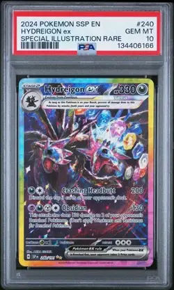 2024 POKEMON SSP EN-SURGING SPARKS SPECIAL ILLUSTRATION RARE HYDREIGON EX PSA 10 - Image 1