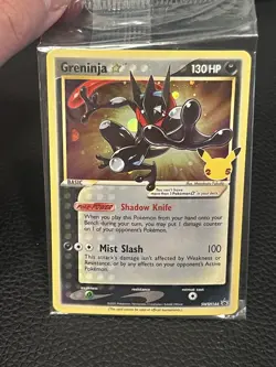 Pokemon Greninja SWSH144 Celebrations Gold Star Promo 25th Anniversary SEALED 🔥 - Image 1