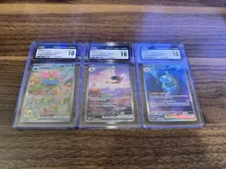 Pokemon TCG 151 Special Illustration Rare Starter Set CGC Grade 10 Charizard inc - Image 1