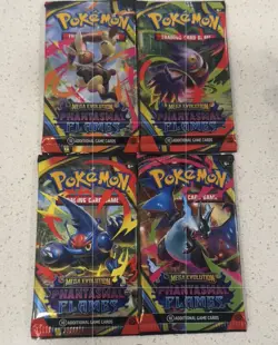 Pokemon TCG: Phantasmal Flames Booster Packs (Lot Of 4 Packs) - FACTORY SEALED - Image 3