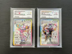 Pokemon Espeon SVP 175 Umbreon SVP 176 ACE 10 Sequential - Perfect Subgrades - Image 1