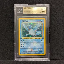 Pokemon 1st Edition Fossil Articuno Holo 2/62 - BGS 9.5 GEM MINT - Image 2