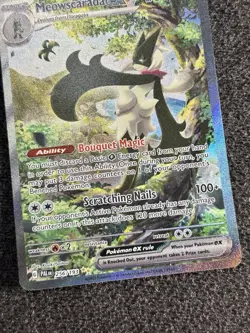 Pokemon TCG Meowscarada ex 256/193 Paldea Evolved SIR Holo 2023 NM - Image 3