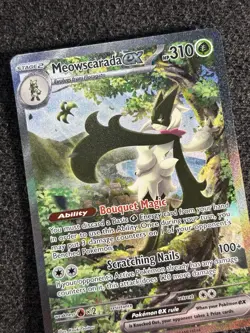 Pokemon TCG Meowscarada ex 256/193 Paldea Evolved SIR Holo 2023 NM - Image 4
