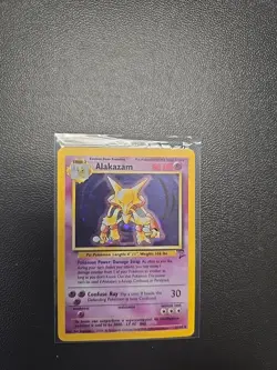 Pokemon TCG Alakazam 1/130 Base Set 2 Holo Rare WOTC Vintage - Image 1