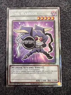 Yugioh Junk Warrior BLMM-EN009 Starlight Rare 1st Edition NM - Image 1