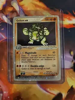 Golem ex 91/97 Dragon Holographic Pokemon Card Lightly Played - Image 1