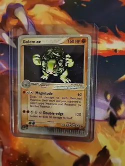 Golem ex 91/97 Dragon Holographic Pokemon Card Lightly Played - Image 3