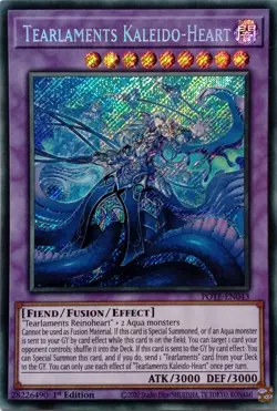 POTE-EN043 TEARLAMENTS KALEIDO-HEART SECRET RARE 1ST EDITION YuGiOh CARD - Image 1