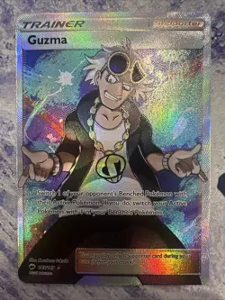 Pokemon TCG - Guzma - Burning Shadows 143/147 - Full Art Supporter Card - Image 1