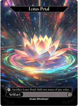 Lotus Petal - Full Art Altered Art Custom Proxy Cards - Image 1