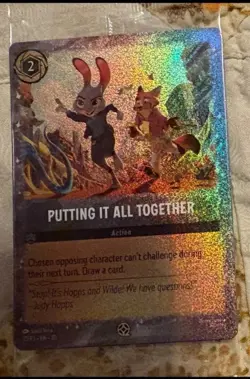 Zootopia 2 “Putting It All Together” Disney Lorcana Promo Trading Card SEALED - Image 1