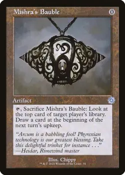 BRR Retro Frame MISHRA'S BAUBLE 1x Rare Magic Brothers War MTG EX - Image 1