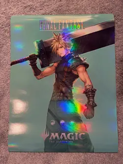 MTG Magic the Gathering Final Fantasy - Cloud Foil 18x24 Promo Poster - Image 1