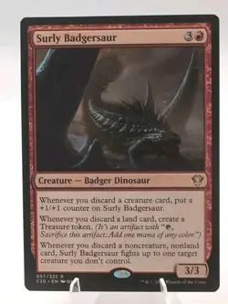 MTG Magic the Gathering - Surly Badgersaur - Commander 2020 NM - Image 2