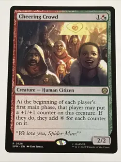 MTG Universes Beyond: Spider-man Cheering Crowd 0126 NM Rare - Image 1