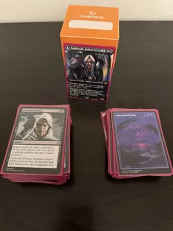 Mtg Custom Commander Deck - Sephiroth - Deck Box And Sleeves - Image 1