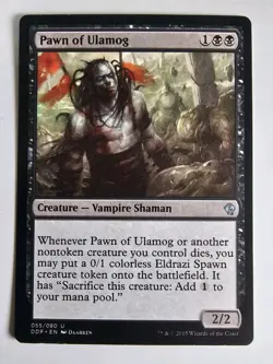 Magic The Gathering Pawn of Ulamog Rise of the Eldrazi Regular Vampire Shaman - Image 1