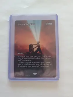 MTG Avatar - Force of Negation (Borderless) - TLE - NM - Image 1