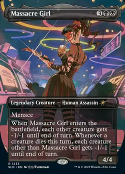 [1x] Massacre Girl - Borderless Near Mint, English Secret Lair MTG Magic - Image 1