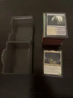 Mtg Custom Commander Deck - Necrobloom - Deck Box And Sleeves - Image 1