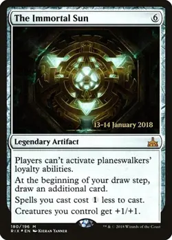 The Immortal Sun - Foil Prerelease Promo Rivals of Ixalan LP MTG - Image 1