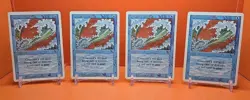 🔵🔵(4) 1994 MAGIC The Gathering BLUE ELEMENTAL BLAST REVISED 3RD EDITION PLAYED - Image 1