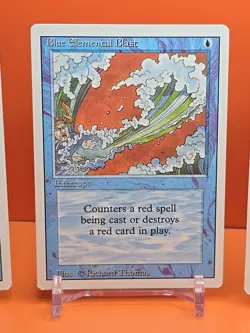 🔵 (4) 1994 MAGIC The Gathering BLUE ELEMENTAL BLAST REVISED 3RD EDITION PLAYED2 - Image 3