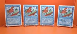 🔵 (4) 1994 MAGIC The Gathering BLUE ELEMENTAL BLAST REVISED 3RD EDITION PLAYED3 - Image 1