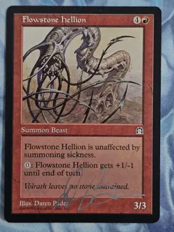 Flowstone Hellion - Tempest - Magic the Gathering - Signed - Daren Bader - Image 1