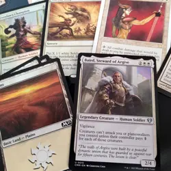 Whole COMMANDER Magic Deck MTG - Hard to Attack White ***SOLDIERS*** Budget Fun - Image 1