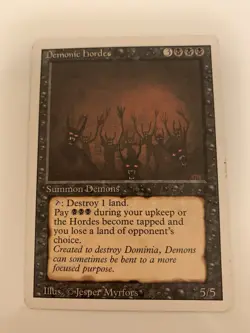MTG NM Demonic Hordes Revised 3rd Edition Free Shipping In The US With Tracking - Image 1