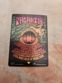 Palantir Of Orthanc Borderless Poster Foil The Lord Of The Rings MTG NM - Image 1