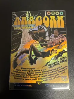 Aragorn, the Uniter Poster Art Foil Mtg LOTR NM - Image 1